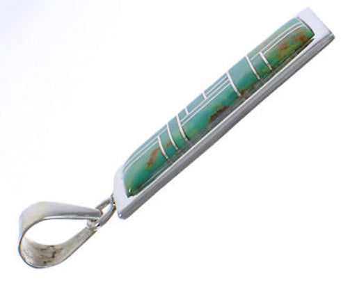 Southwest Turquoise And Sterling Silver Pendant EX29188
